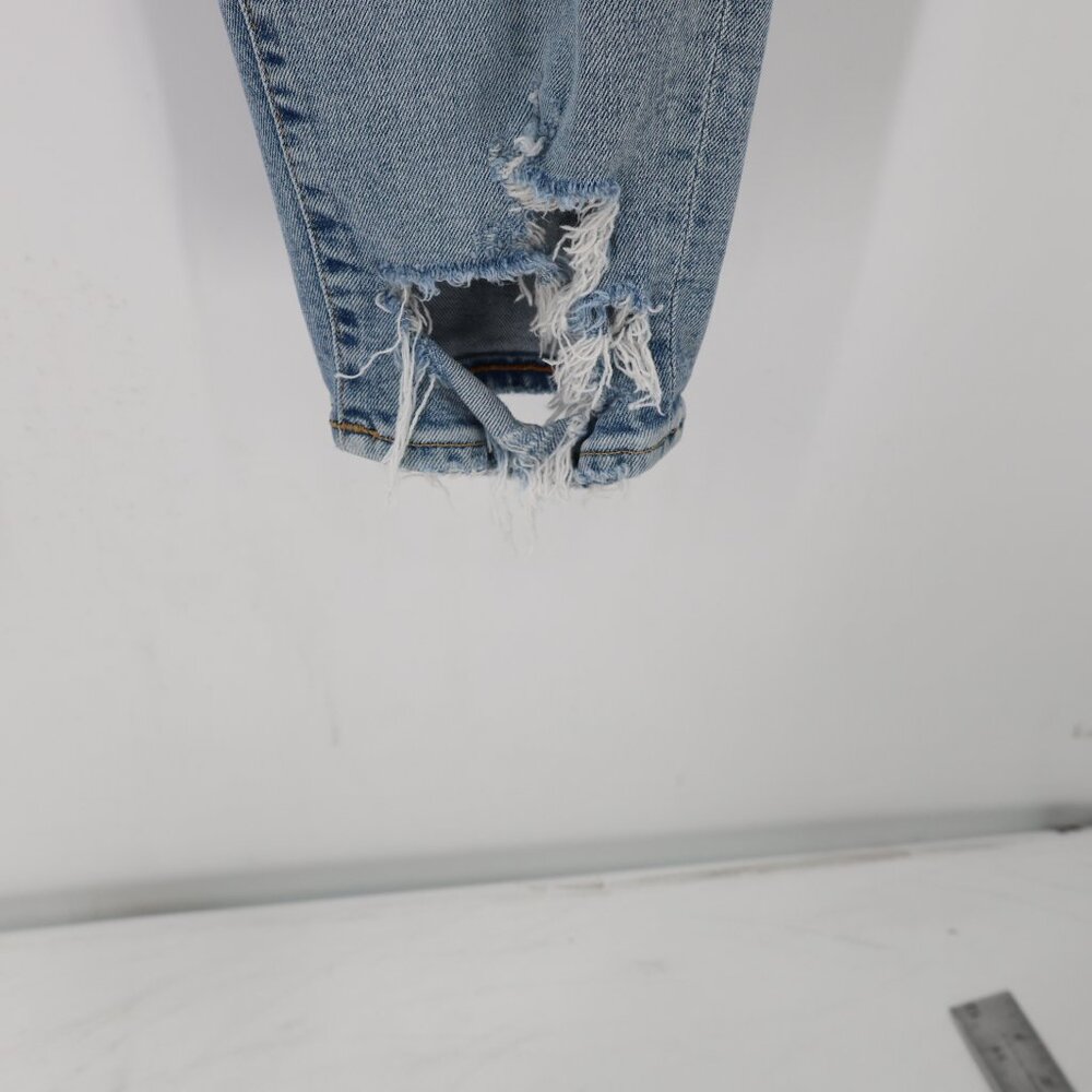 Agolde jeans womens 28 L25 Sophie Crop Blue Medium Wash Denim Cotton mid Rise - Picture 3 of 12